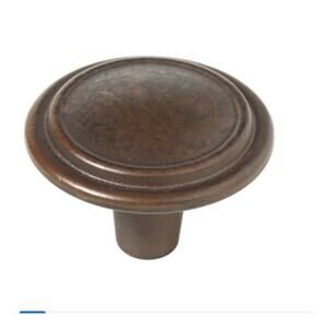 Brainerd Top Ring Rust Round Traditional Cabinet Knobs P40052w rus c Set Of 10